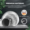 iPower 14 Inch 25 Feet Non-Insulated Flex Air Aluminum Dryer