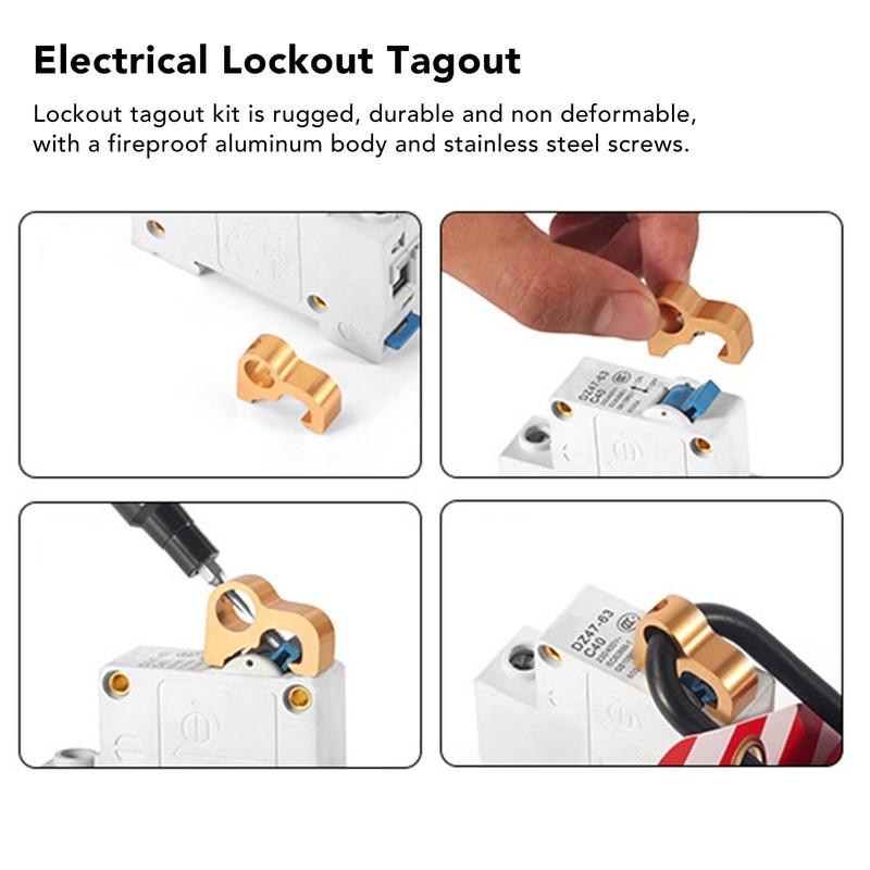 Lockout Tagout Lock, Aluminium Alloy Microelectric Lockout Padlock, Lockout Tagout