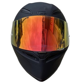 BSTOP K1 Face Shield Uv-Protected for AGV K1, K1S, K3SV, K5, K5S Helmet Shield Visor Windshield (Revo Clear Red-Day and Night)