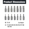 ROTATION 14-Piece Tamper Resistant Star Bits, Chrome Vanadium Steel, T5