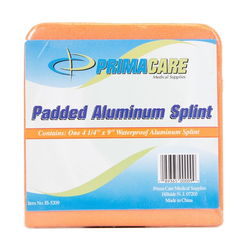 Primacare IS-5209 Padded Aluminum Splint for Hands, Legs, Nose, Ankle