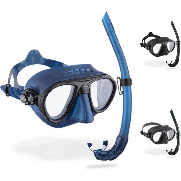 Cressi Calibro Corsica Kit de randonnée Aquatique Mixte Adulte, Blue Nery/Blue Nery