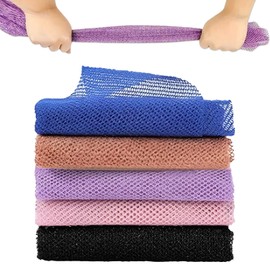 5pcs African Wash Net,Long African Net African Net Sponge with Knots Durable and Practical African Sponge Both Boys and Girls Use Make Skin Smoother