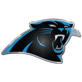 Fanmats 60449: Carolina Panthers Heavy Duty Aluminum Embossed Color Emblem