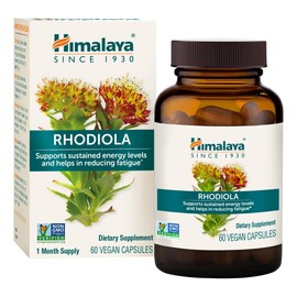 Rhodiola Rosea Himalaya Adaptógeno para Energía y Bienestar, 60 Cápsulas Veganas