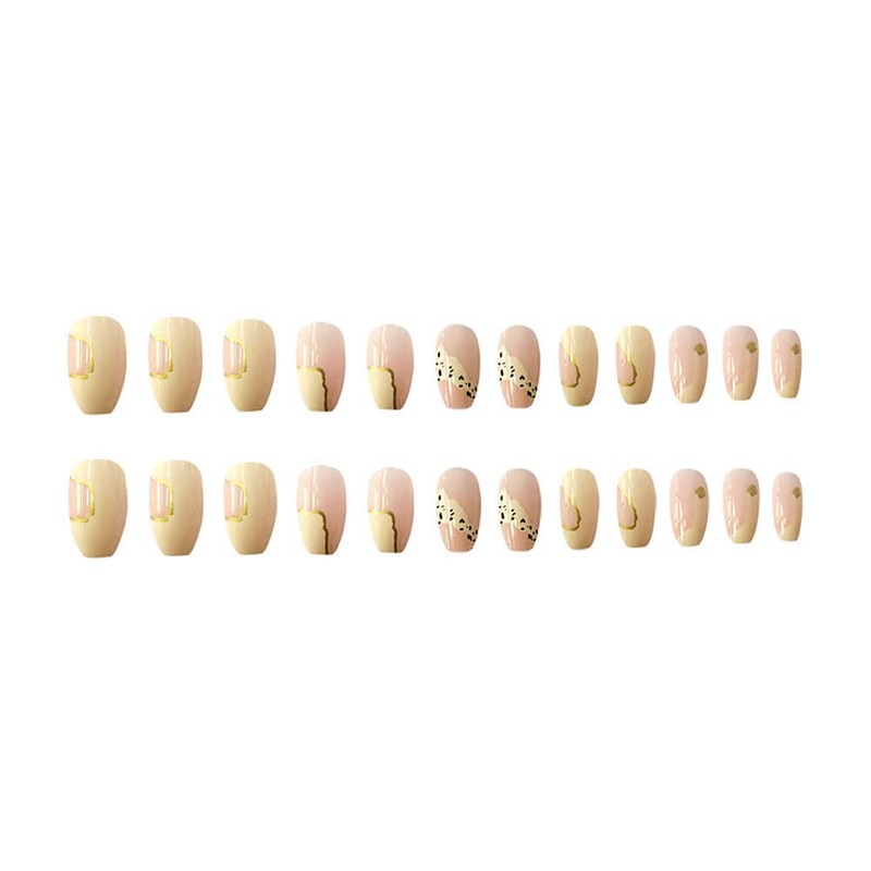 24 Pcs Elegant Nail Tips Ballet Nail False Nail Make