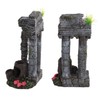 Aquarium Decoration Roman Columns Simulation Reusable Resin Fish Tank Landscape