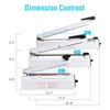 METRONIC Impulse Sealer 8 inch, Manual Heat Sealer Machine for