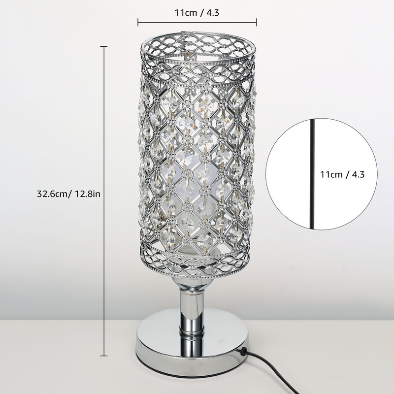 TD001 Modern Crystal Lamps Modern Glam Table Lamp for Bedroom