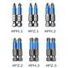 JEOPKO 12Pcs Magnetic Impact Screwdriver Driver Bits Set, Impact Driver