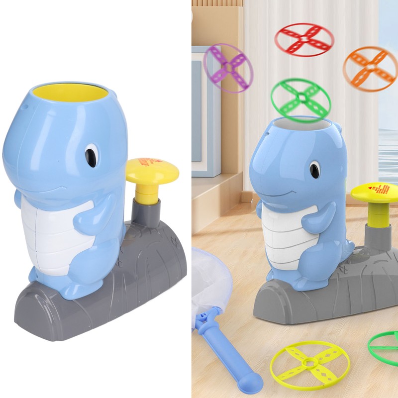 Flying Disc Launcher Cute Shape Hand Eye Coordination Exercise Parent