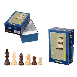 Philos Jovinus 20811 Chess Pieces King Height 76 mm in Set-Up Box