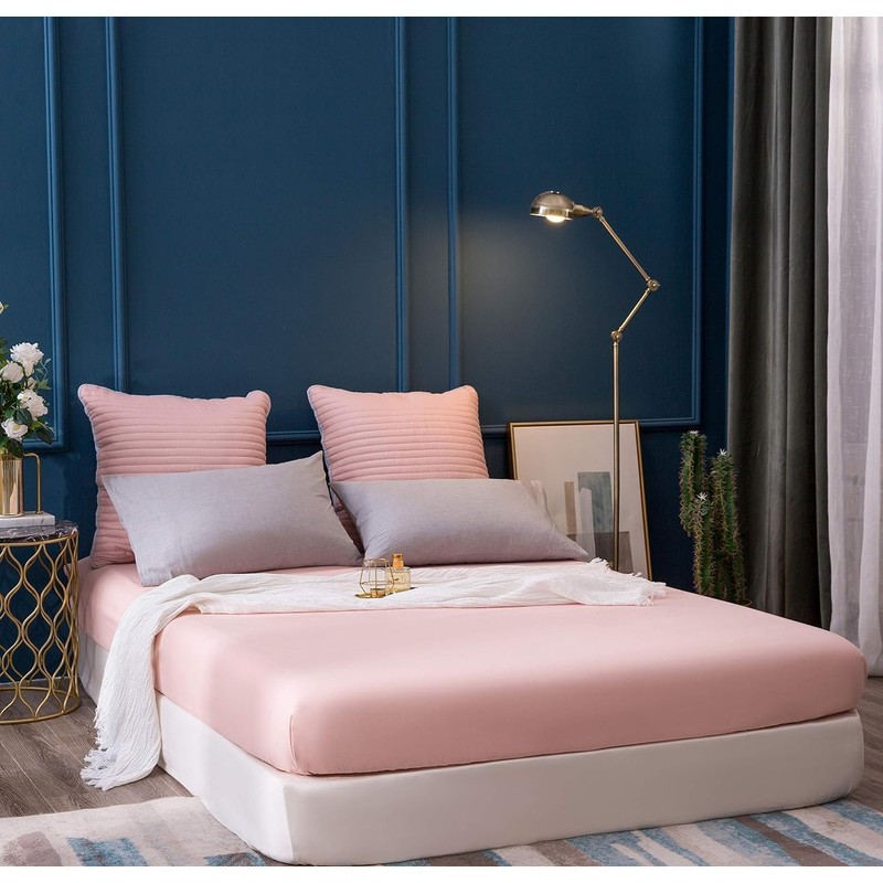 Extra Deep 40cm Single Fitted Sheet - Soft Breathable Easy