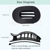 4 PCS Hair Clips for Women, Flat Claw Clips for