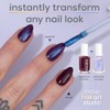 Essie Nail Art Studio, Satin Sheer Silver Chrome Topcoat, Cosmic