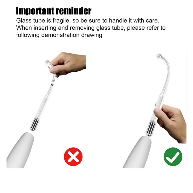 High Frequency Skin Therapy Wand Machine Portable Wrinkle Reducing Anti