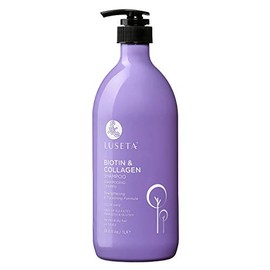 Luseta Biotina y Colágeno Champú Engrosamiento para la pérdida de cabello y rápido crecimiento del cabello – Impregnado con aceite de argán para repar