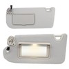 Replacement Left Driver Sun Visor with Gray Illuminated Mirror for