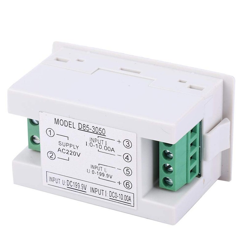 D85-3050 Digital Ammeter Voltmeter, DC Ammeter Voltmeter, Multimeter, DC0-199.9V DC