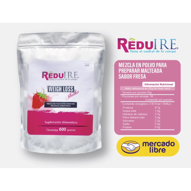 Malteada Para Bajar De Peso De Fresa Reduire Weigh Loss