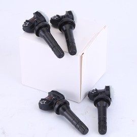 Tire Wheel Pressure Sensor, Aublinto 4Pcs Tire Pressure Monitoring System Sensor (TPMS) Snap-in Replacement Compatible with Cts 2016-2019 (Models with Snap-in 315mhz Sensors)