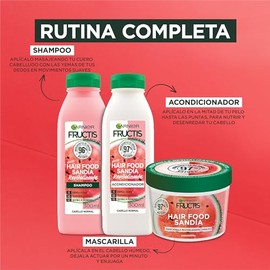 Kit Garnier Fructis Hair Food Sanda Rutina Revitalizante para Cabello Normal Shampoo y Acondicionador de 300ml  Mascarilla Cabello 350ml,...          