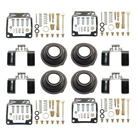 4 Sets for Yamaha Maxim XJ650 1980 1981 1982 1983 Carburetor Rebuild Repair Kit (Float Diaphragm Jets)