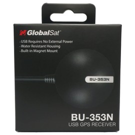 GlobalSat BU-353N USB GPS Receiver, Black