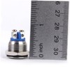 BUGUUYO 16mm Momentary Horn Metal Push Button Stainless Steel for