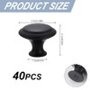 Betinyar 40 Pieces Kitchen Cabinet Knobs Round Cabinet Pulls Mushroom