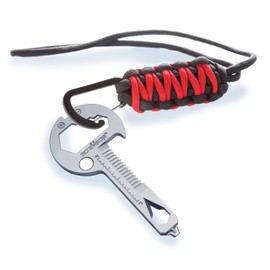 Screwpop Toolkey 15-in-1 Multi-Tool Ultra Thin Lightweight for Keychain and Carabiner Stainless Steel Silver