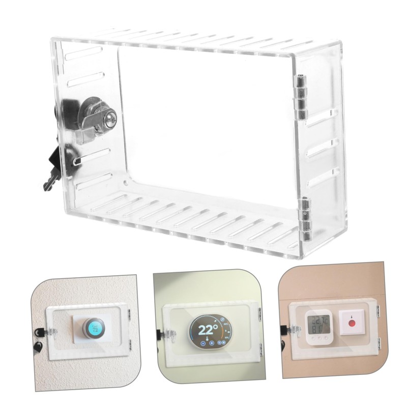 ORFOFE Thermostat Lock Box Wall Guard Protector for Indoor Thermostats