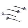 Baluue Snowflake Hair Clips 4PCS Decorative Hairpins for Girls Non-slip