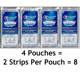Crest 3D Professional Effects Whitestrips, 28 Levels (4 Pouch /8 Strips) 08/27