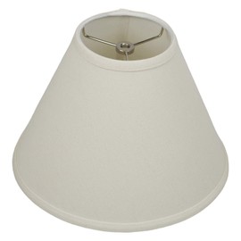 FenchelShades.com Lampshade 5" Top Diameter x 12" Bottom Diameter x 9" Slant Height with Washer (Spider) Attachment for Lamps with a Harp (Beige Homespun)