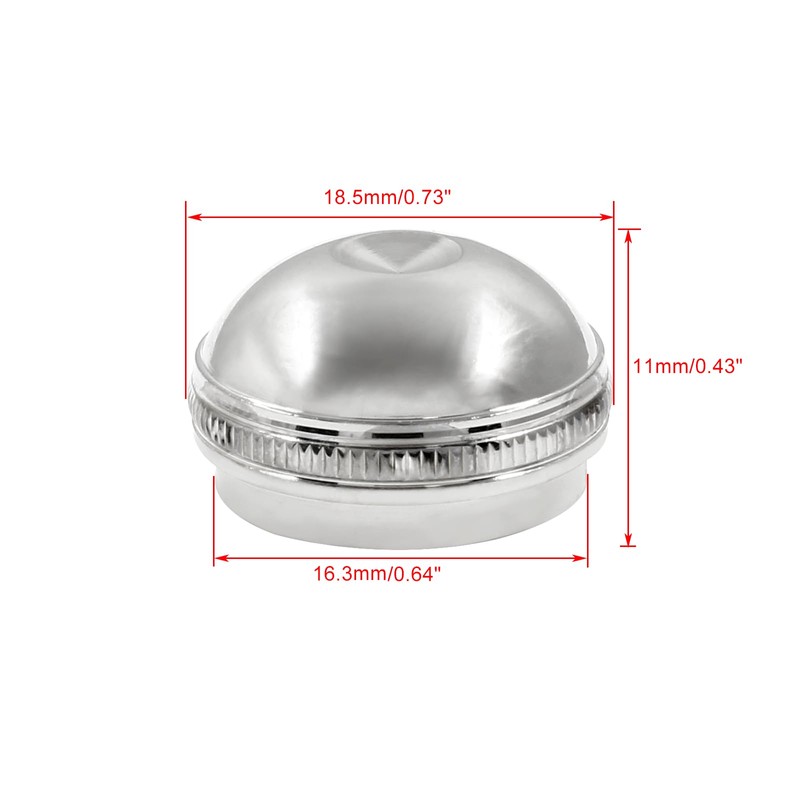 Bonsicoky Silver Flute Head Crown End Cap, Headjoint Screw Cap