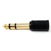 DRUT 1pcs 3.5mm Stereo Socket to 6.35mm Stereo Jack Converter