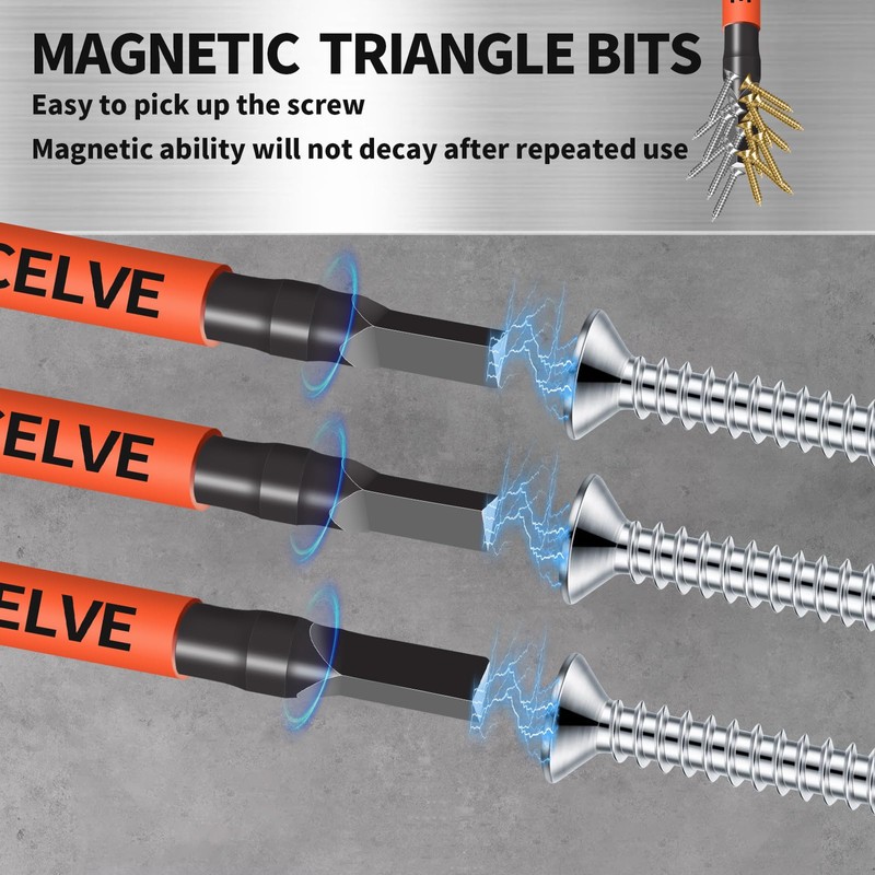 10-Pack Triangle Screwdriver Set - Premium S2 Steel Triangle Bit