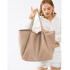 HOXIS Oversize Pu Leather Tote Women Weekender Bag Shopper Handbag