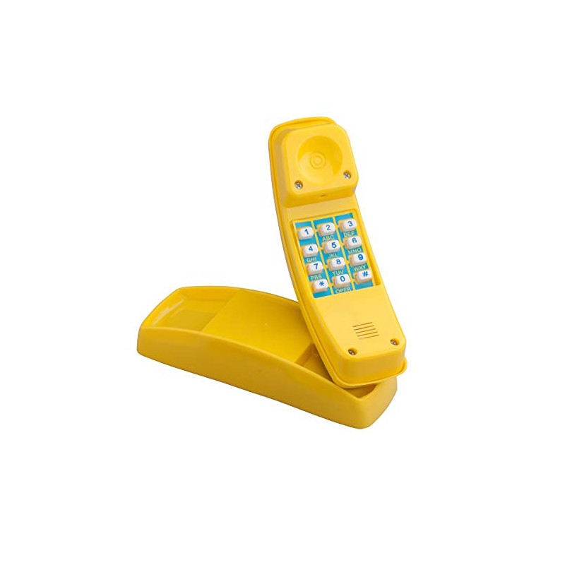 WICKEY Telephone Play Phone Children's Phone Dummy Phone Yellow 21