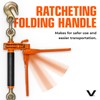 VULCAN Folding Handle Load Binder (Two Pack) with 2 Grab