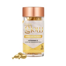 Cápsulas Faciales con Vitamina E y Germen de Trigo, 60 Cápsulas Twist-Off, Nutrición e Hidratación Profunda, Piel Suave y Protegida