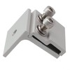 1/4 Pieces Solar Panel Clamps Aluminum Solar Panel Mounting Brackets