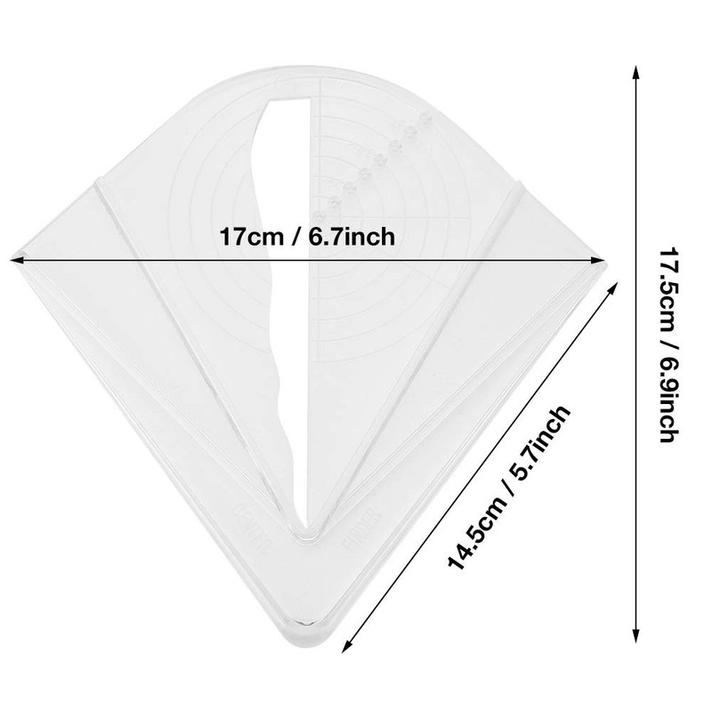 Plastic Centre Finder, for Square Round Octagon and Sexangle Woodwork