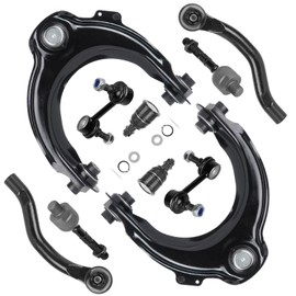 10pc Front Upper Control Arms Suspension Kit Fit for Honda for Accord 2003-2007 Fit for Acura for TSX 2004-2008 with Ball Joint Inner Outer Tie Rod Sway Bar End K620616 K620617 EV80210 ES80287