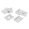 6PCS Aluminum Kayak Adapter Anodized Tight Connection Track Adapter Plates