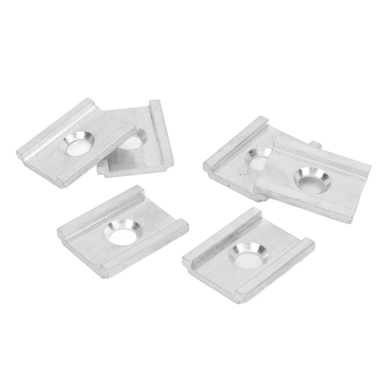 6PCS Aluminum Kayak Adapter Anodized Tight Connection Track Adapter Plates