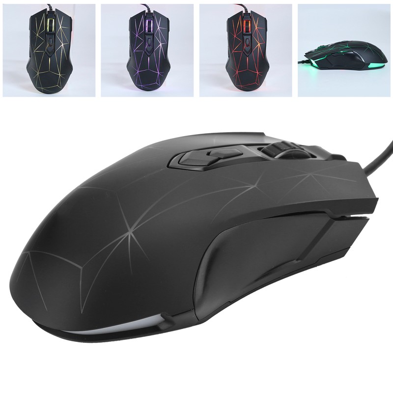 AJAZZ Wired Mouse USB RGB Desktop Laptop Gaming Adjustable DPI