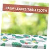 Mikinona Tropical Palm Leaf Tablecloth Hawaiian Tablecloths Decorative Patterns