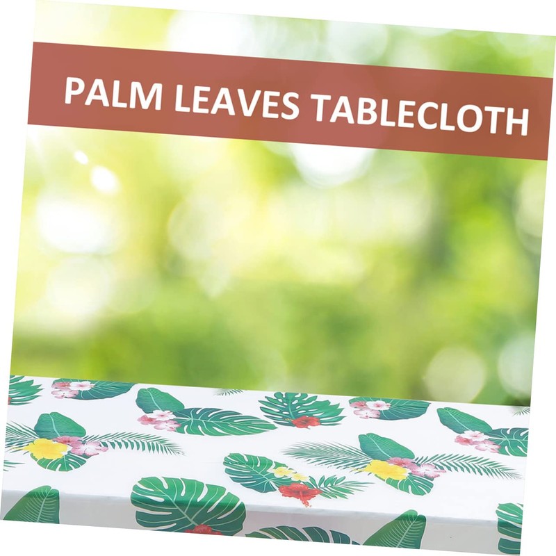 Mikinona Tropical Palm Leaf Tablecloth Hawaiian Tablecloths Decorative Patterns